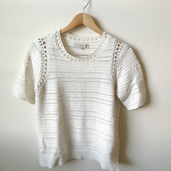 LOFT Sweaters - Loft knit short sleeve sweater